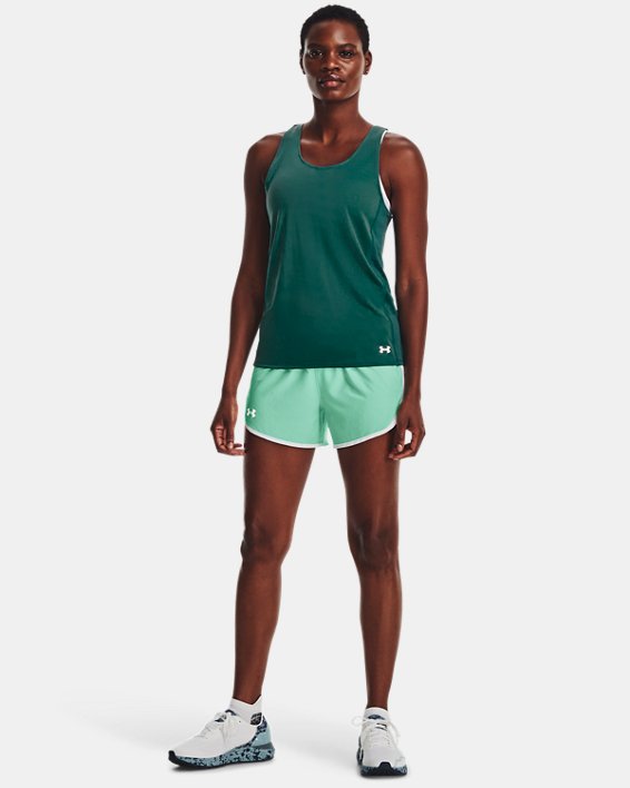 Women's UA Fly-By Tank, Green, pdpMainDesktop image number 2